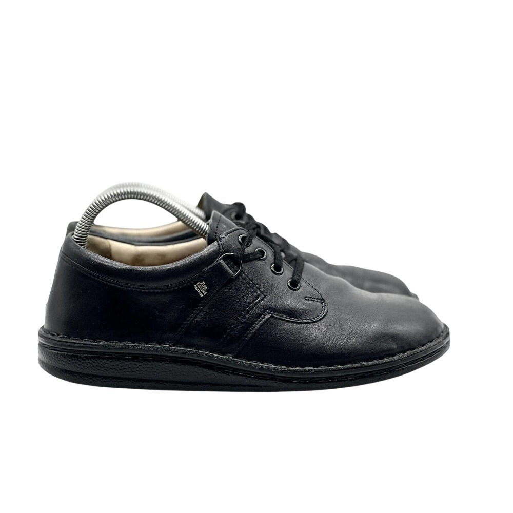 Finn Comfort Black Leather Lace Up Oxford Shoes Made‎ in Germany Size 40
